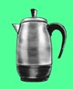 Coffee Pot Print Green